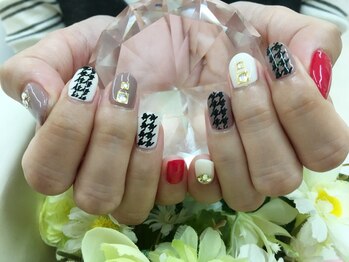 プルミエ ネイル(Premier Nail)/千鳥格子ネイル★クーポン