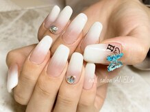 アネラ(ANELA)/蝶々ホワイトグラデーション
