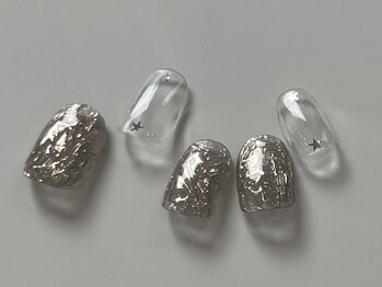 ネイルメゾン 天神店(NAIL MAISON)/ニュアンスミラーネイル¥5550