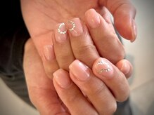 ヌル ネイル 堀江(NURU NAIL HORIE)/シンプル大人ハートネイル☆
