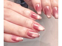 ネイルサロン アニーアンドジーノ(NAIL SALON Annie&Gino)/マグネットミラーフレンチネイル