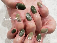 ネイルズアリー 立川店(Nails ally)/ギャラクシー×ミラー×もやもや