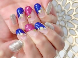 #ラメフレンチ#パーツ#キラキラ