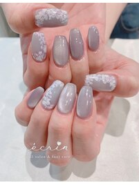 mayu担当手描きアート紫陽花