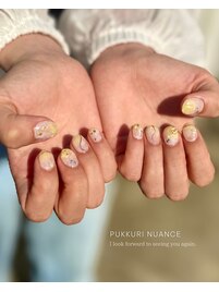夏のインクニュアンスネイル
