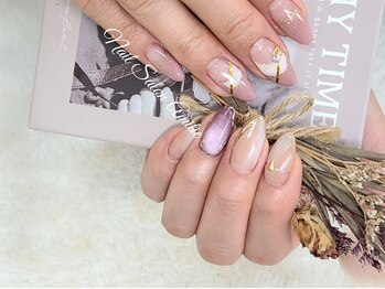 ネイルサロン アミティエ(Nail Salon Amitie)の写真/爪を本来の美しさへ導き、自爪を生かしながらジェルを楽しむ&理想のカワイイを探せる♪写真は10月限定Art★