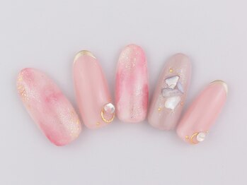 ネイルプラザ 河原町OPA店(NAIL PLAZA)/上品タイダイネイル