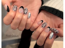 冬のツイードネイル