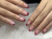 ジョアネイル(JOA Nail)/夏/フレンチ/ピンク