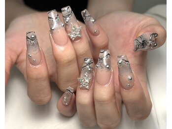 ホランイネイル(HORANGI NAIL)の写真/【90分持ち込みパーツアート＋長さ出し¥13600～】夏限定クーポンも☆個性を主張するなら断然長さ出し!