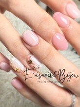 イリスネイル アンド ビジュー(E’risnail&Bijew.)/可愛いピンクのサマーネイル！