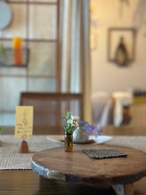 ソラマメノオフトン/まずはお席にご案内