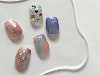 foot親指アート定額サンプル