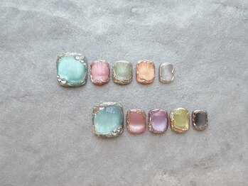 宝石ネイル☆フット