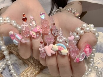 モアネイル 新宿/ワンホンネイル/持ち込み/新宿