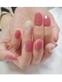 アモ ネイル(Amo NAIL)&nbsp;ローズピンクにちょこんとシェルで綺麗可愛いデザインに♪