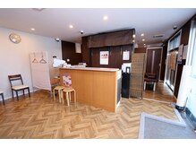 とくなが美容整体院/検温や消毒をしっかりと設置