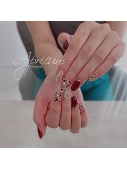 アプリークム(Apricum)/レオパード × ワインレッド