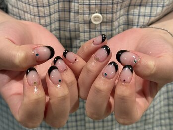 フィロンネイル 本町店(filonnail)/フレンチネイル:(ストーン+¥500)