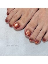 リアンスネイル ヴィヴィッド 岡山店(LianS nail ViViD)/マグネット＋ラメ