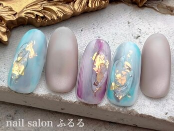 ネイルサロン ふるる 大須店の写真/自社開発パーツでここでしか出会えないネイルを◇デザインで人と差を付ける”ミディアムネイル¥8800”