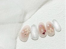 チークネイル/ハート×リボン