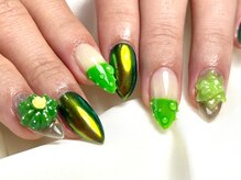 パダアット ヴァラネイル 天神南店(PADA at VALLANAIL)/サボテン3Dネイル/水滴ネイル