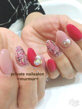 プライベート ネイルサロン マーマ(murmur)/ツイードネイル