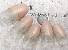 ウィスタリアフィールドネイル MONAD店(WISTARIA FIELD)/ラメライン　グラデーション