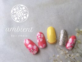 フラワーネイル　12800円