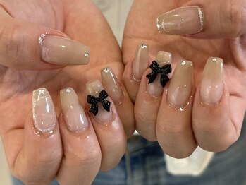 ヌアール(nuarl.)/大人気のリボンネイル