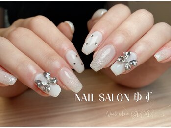 ゆず/夏ネイル,リボンネイル