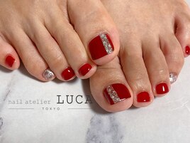 M-868 ボルドーキラキラネイル