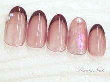 ラグジュアリーネイルズ アカバネ(Luxury Nails Akabane)/シア―感*フレンチNail