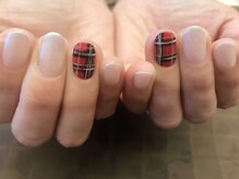 プラハネイル(+HER 美甲)/タータンチェック