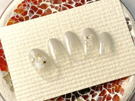 雪の結晶ネイル