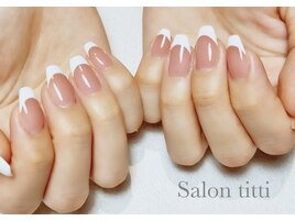 王道フレンチネイル☆