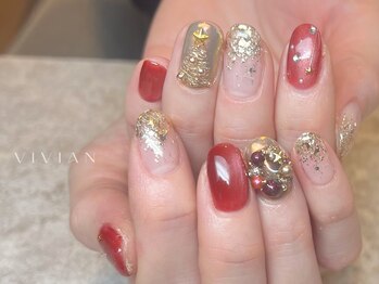 ヴィヴィアン ネイル(Vivian nail)/ラメ クリスマス