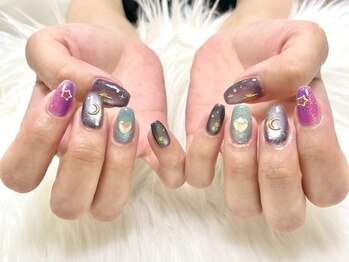 ロエン 北岡崎(ROEN)/星空ネイル