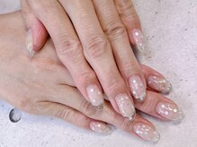 ネイル ビューティーマジック 葛西本店/先端クリアホロネイル
