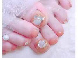 ＊オレンジフットネイル＊