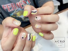 アクロネイル アンド アイ(ACRO NAIL&EYE)/蛍光うねうねネイル