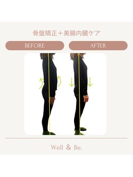 ウェルビー(Well & Be.)/【骨盤矯正+美腸活ケア+整体】