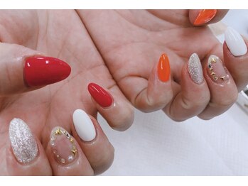 ディーネイル 天王寺(D-nail)/【小山】ネオン系夏ネイル