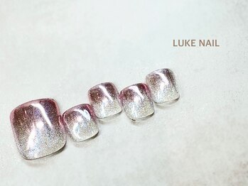 ルークネイル 恵比寿店(LUKE NAIL)/マグネットミラーグラデフット