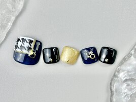 千鳥柄ネイル【Foot‐G3-7】