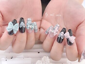 フライ 梅田店(FLY)の写真/【長さだしOK★梅田駅徒歩5分】アートし放題120分￥14,980◇梅田の韓国ネイルといえばFLY Nail salon♪
