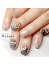 Flowerビジューネイル