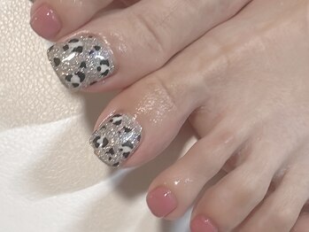 フット親指2本アートネイル