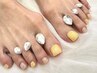 【初回ジェルオフ無料】フットワンカラー+足裏角質ケア◎ツルツルかかと♪